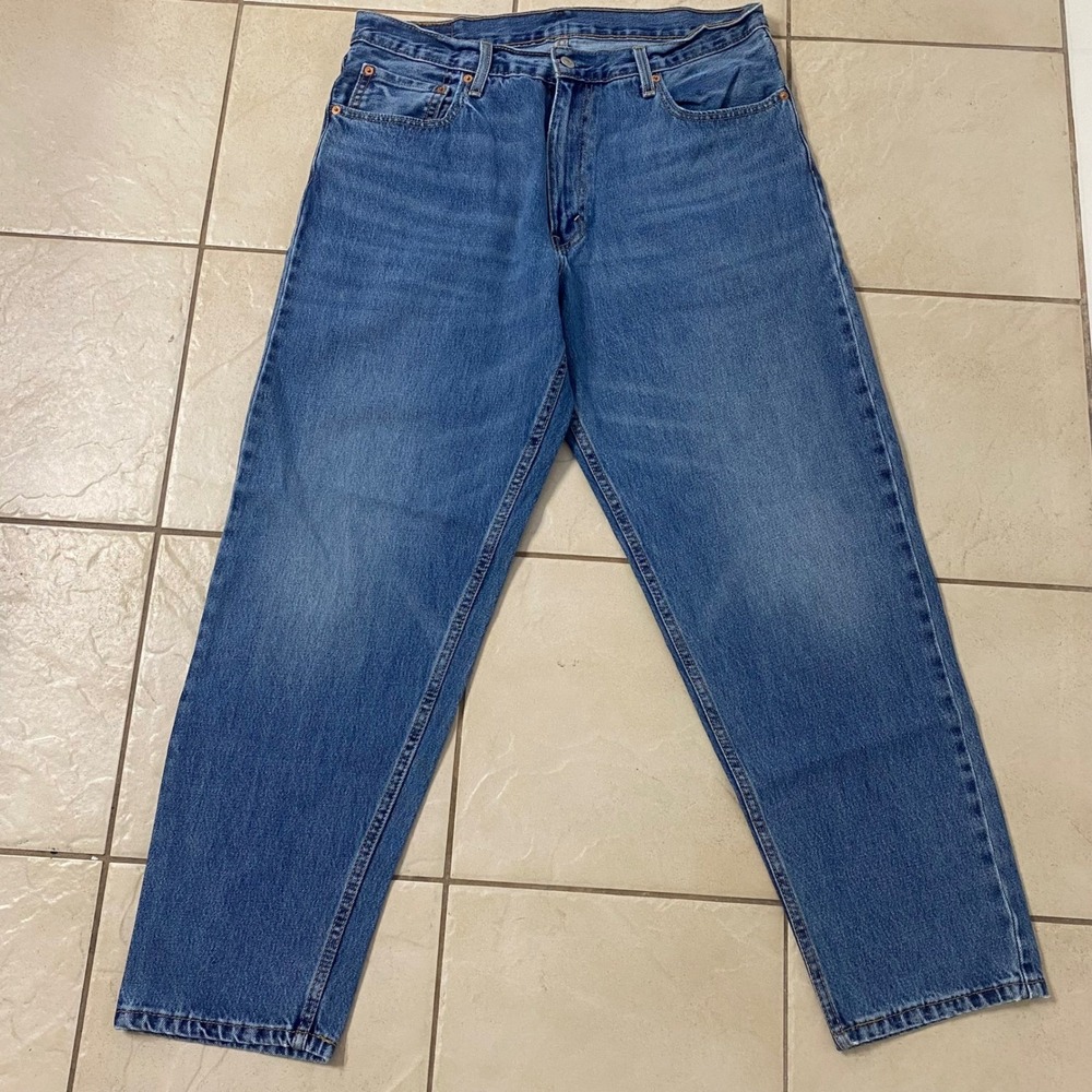 Levi Strauss 550 Mens Jeans W36 L32 Relaxed Fit Blue Denim - Picture 3 of 8